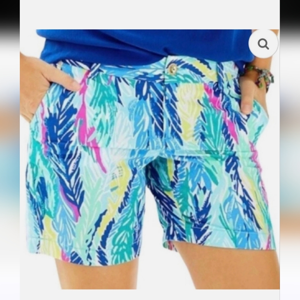 Lilly Pulitzer Jayne Shorts Womens Size 8 As a Feather Tropical